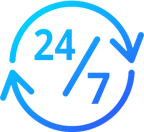 Full-time 24-7 coverage